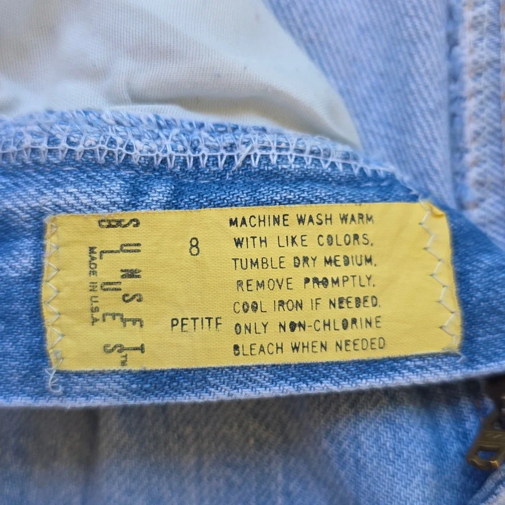 VTG Sunset Blues Jeans Size 26x27‎ High-Waisted Pleated Front Barrel Leg 80s USA
